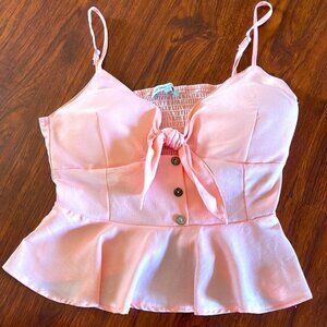 Love ❤️ Letter Collection summer top in soft pink size medium